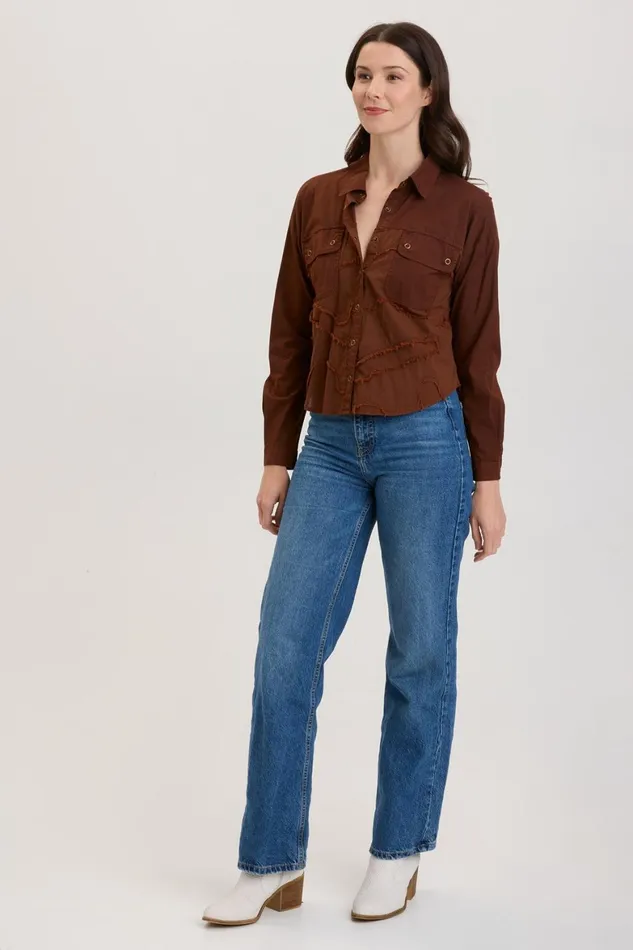 XCVI Pepin Shacket Women ShirtsBlouses
