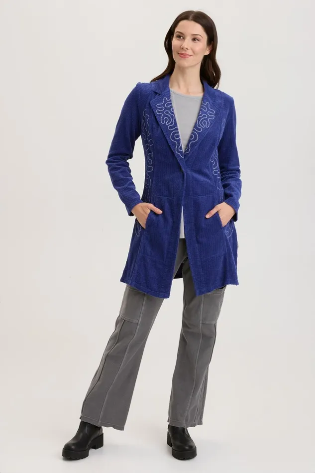 XCVI Seema Embroidered Long Coat Women Jackets