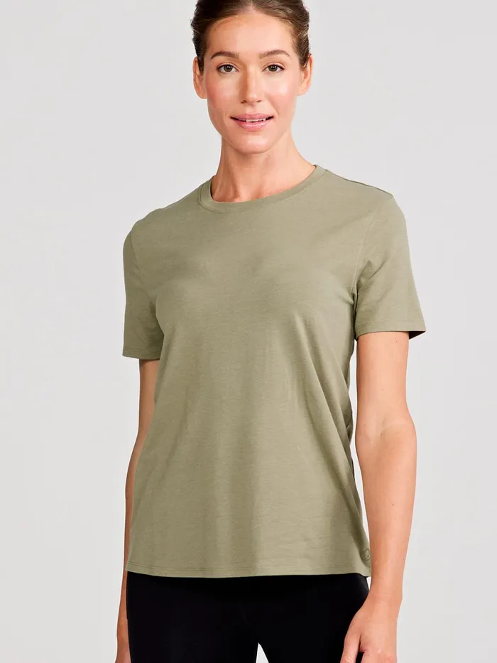 Yoga Studio Women Tasc Performance All Day Short Sleeve TShirt