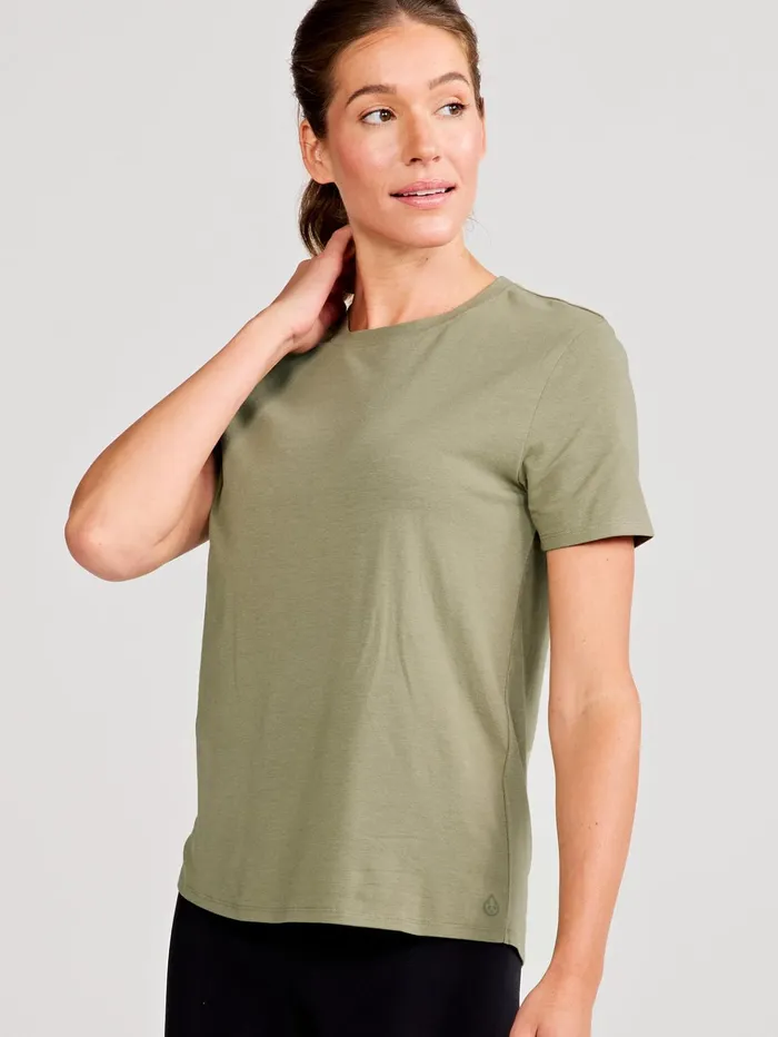 Yoga Studio Women Tasc Performance All Day Short Sleeve TShirt