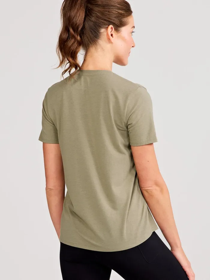 Yoga Studio Women Tasc Performance All Day Short Sleeve TShirt