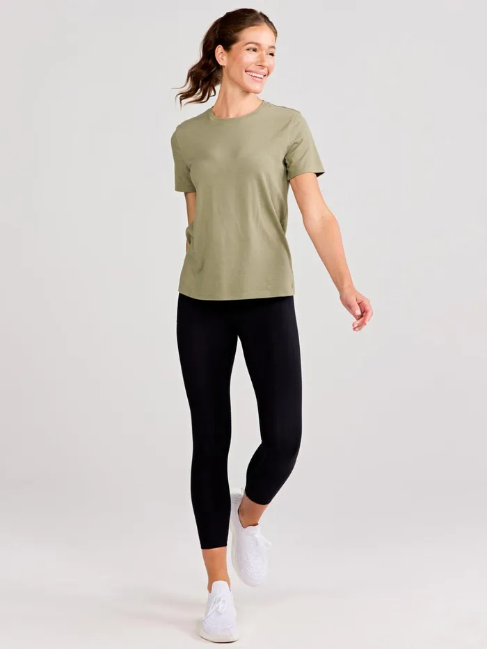 Yoga Studio Women Tasc Performance All Day Short Sleeve TShirt