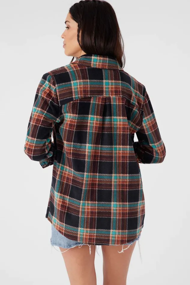ZUMA SUPERLEECE FLANNEL SHIRT Latigo Bay Women O039NEILL Clothing